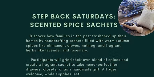 Step Back Saturdays: Scented Spice Sachets