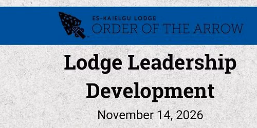 Lodge Leadership Development