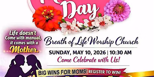 Mother's Day Celebration 2026 at Breath of Life Church Tampa