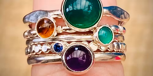 Make a Summer Days Ring Stack with Kate Snookes on a choice of dates in 2025 10.30 - 3.30pm