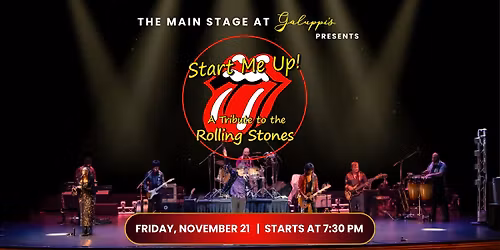 Live Performance: Start Me Up at Galuppi's