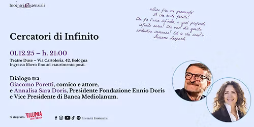 Cercatori di Infinito - Giacomo Poretti e Annalisa Sara Doris