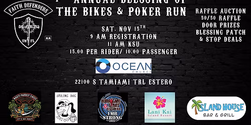 First Annual Blessing of the Bikes \u2013 Hosted by Faith Defenders Motorcycle Ministry