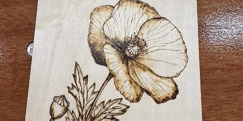 Pyrography workshop at Crosspool Social