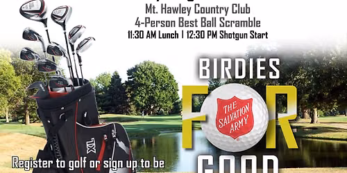 Birdies for Good Golf Outing to benefit The Salvation Army