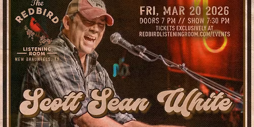 Scott Sean White @ The Redbird - 7:30 pm