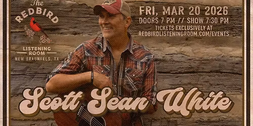 Scott Sean White @ The Redbird - 7:30 pm