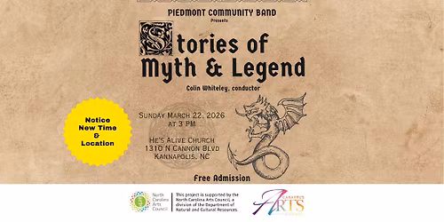 Stories of Myth & Legend - Piedmont Community Band Concert