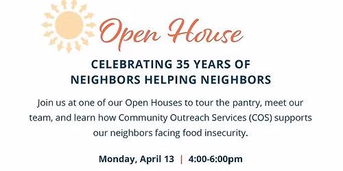 Open House - Celebrating 35 Years of Neighbors Helping Neighbors