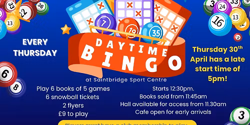 Daytime Bingo at Saintbridge