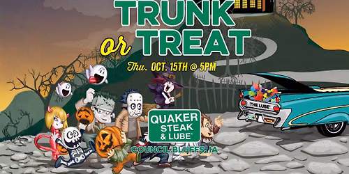 \ud83c\udf83 Trunk or Treat at Quaker Steak & Lube | Council Bluffs \ud83c\udf83
