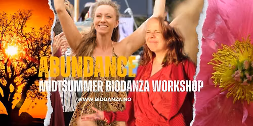 AbunDance ~ Eros everywhere ~ Biodanza workshop med Unni 21. juni