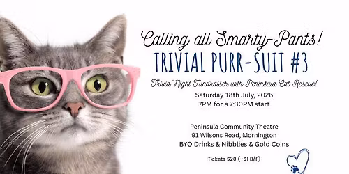 Trivial Purr-Suit #3 With Peninsula Cat Rescue