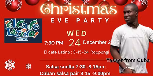 Cuban salsa Christmas Eve party