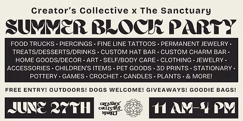 Creator's Collective x The Sanctuary Summer Block Party