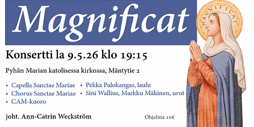 Magnificat - tunnelmallinen konsertti \u00e4itienp\u00e4iv\u00e4n aattona
