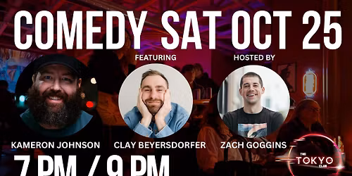 COMEDY at The Tokyo Club | Saturday, Oct 25th