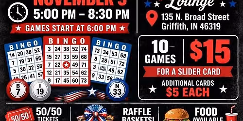 RED, WHITE & BINGO Heroes Helping Heroes Fundraiser
