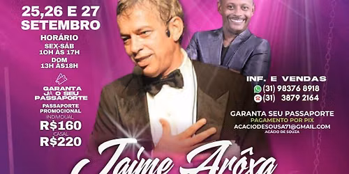 Dan\u00e7a de Sal\u00e3o* de BH receber\u00e1 um dos maiores nomes da dan\u00e7a de sal\u00e3o brasileira: *Jaime Ar\u00f4xa*.