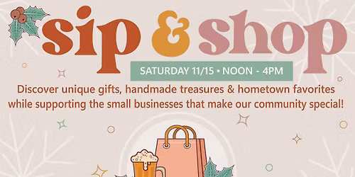 SIP & SHOP ON 11\/15