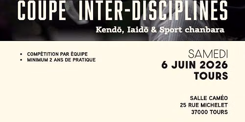 Coupe Interdisciplines CRKDR Centre Val-de-Loire