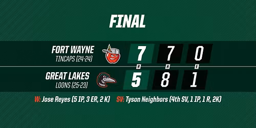 Great Lakes Loons vs. Lansing Lugnuts