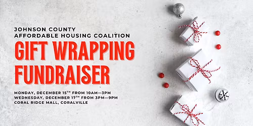 Gift Wrapping Fundraiser for the Johnson County Affordable Housing Coalition