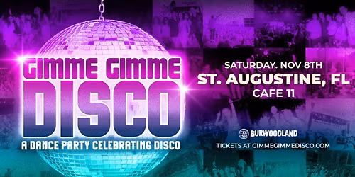 11\/8 GIMME GIMME DISCO - 70's ABBA Disco DJ Dance Party - at Cafe Eleven in St. Augustine!