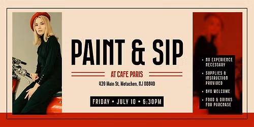 Paint & Sip at Cafe Paris