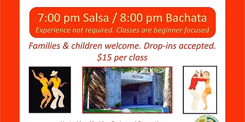 Salsa & Bachata Classes at the Hubbard Park Bandshell