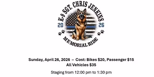 K9 Sergeant Chris Jenkins Memorial Ride