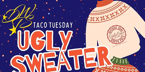 Taco Tuesday Ugly Sweater Bingo