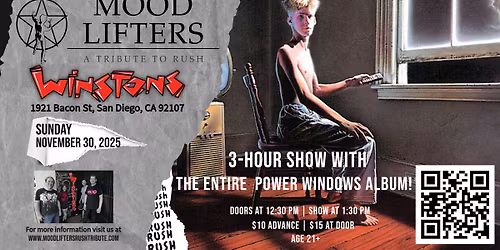 Mood Lifters - A Tribute to Rush - Live at Winstons Ocean Beach (San Diego, CA)!