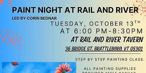 Paint Night at Rail and River Tavern