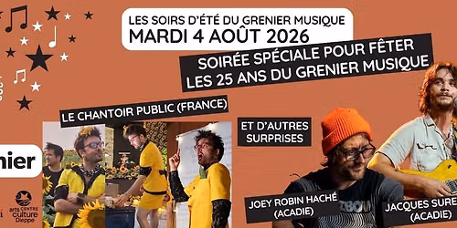 25 ANS DU GRENIER MUSIQUE - Les soirs d'\u00e9t\u00e9 du Grenier musique