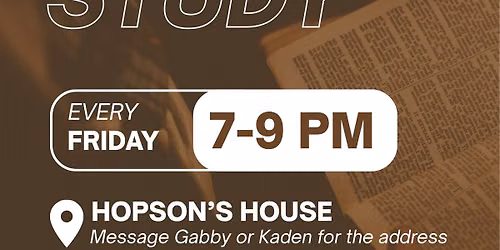 K & G Young Adult Bible Study 