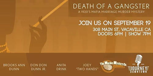 Murder Mystery Event: Death of a Gangster