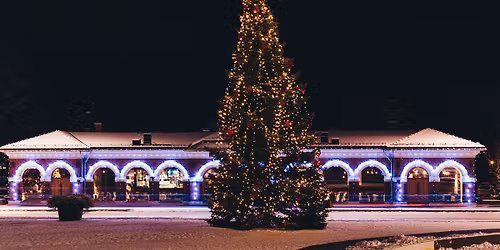 Lysshow p\u00e5 Basarbygningen