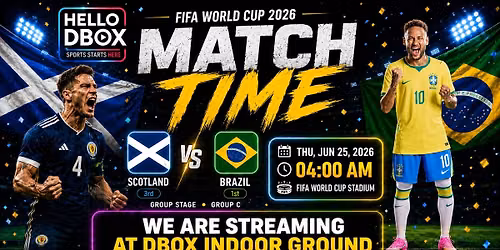 \ud83d\udcfa LIVE STREAMING AT DBOX INDOOR GROUND