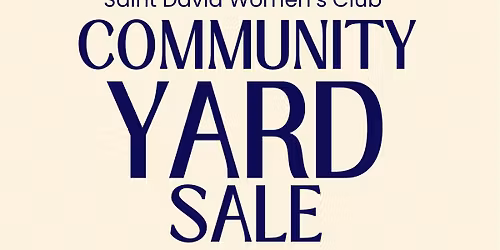 SDWC Community Yard Sale