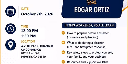 AVHCC Workshop Series: Safety at the Workplace