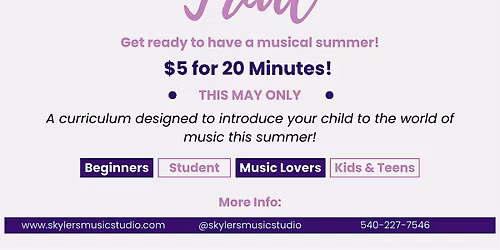 Summer Music Lesson Trial
