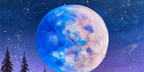 Sip & Paint at Porto Lounge Fishponds, Bristol - "Blue Moon"