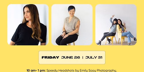Open Studio Days + Speedy Headshots