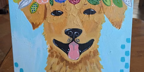 "Flower Dog" Canvas Class