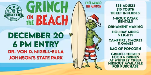 Grinch on the Beach at Whiskey Creek Hideout