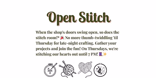 Thursday Stitch Night