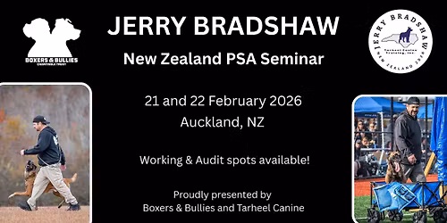 Jerry Bradshaw New Zealand Seminar