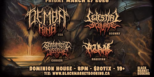Demon King (TN) \/ Celestial Scourge (Norway) \/ Sentiment Dissolve \/ Azaab (Pakistan) @ DH