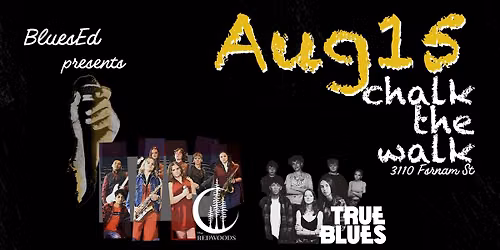 Chalk the Walk with BluesEd bands